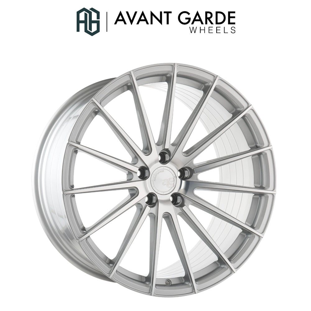 BMW 3シリーズ用 アバンギャルド M615 19x8.5J ET 35フロント 19x9.5J ET 45 リア シルバーマシン ホイール4本セット Avant Garde M615 Silver Machine Wheels for BMW 3 Series (送料無料)