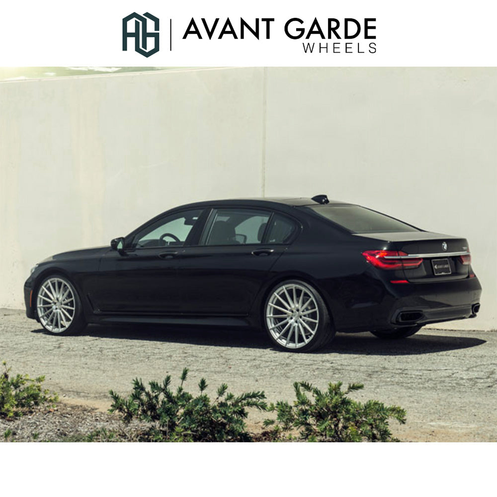 BMW 7シリーズ用 アバンギャルド M615 22x9J ET 25フロント 22x10.5J ET 35 リア シルバーマシン ホイール4本セット Avant Garde M615 Silver Machine Wheels for BMW 7 Series (送料無料)