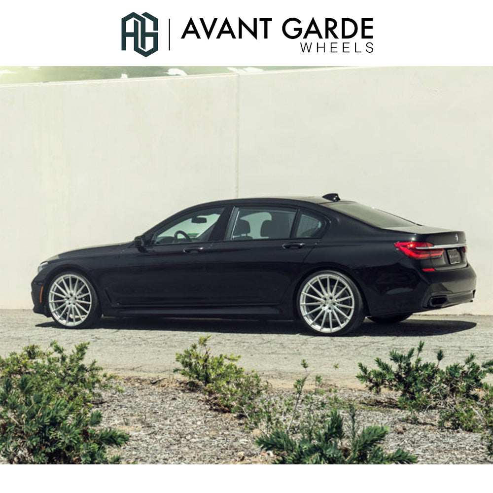 BMW 7シリーズ用 アバンギャルド M615 22x9J ET 25フロント 22x10.5J ET 35 リア シルバーマシン ホイール4本セット Avant Garde M615 Silver Machine Wheels for BMW 7 Series (送料無料)