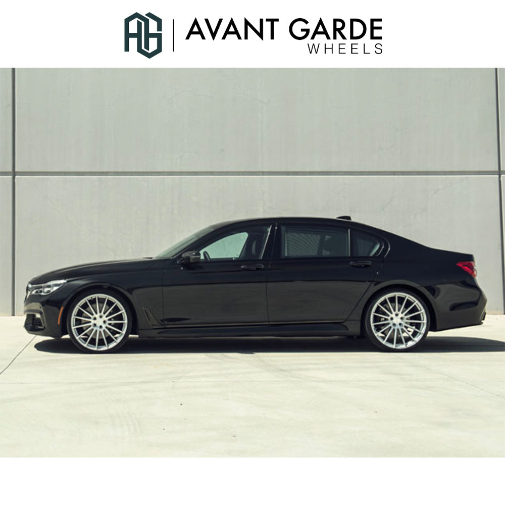 BMW 7シリーズ用 アバンギャルド M615 22x9J ET 25フロント 22x10.5J ET 35 リア シルバーマシン ホイール4本セット Avant Garde M615 Silver Machine Wheels for BMW 7 Series (送料無料)