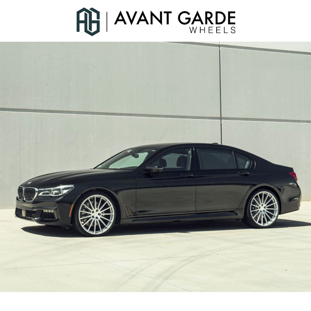 BMW 7シリーズ用 アバンギャルド M615 22x9J ET 25フロント 22x10.5J ET 35 リア シルバーマシン ホイール4本セット Avant Garde M615 Silver Machine Wheels for BMW 7 Series (送料無料)