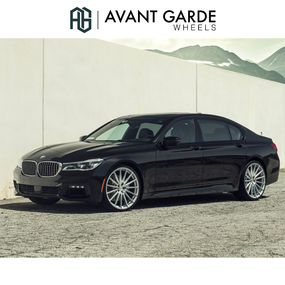 BMW 7シリーズ用 アバンギャルド M615 22x9J ET 25フロント 22x10.5J ET 35 リア シルバーマシン ホイール4本セット Avant Garde M615 Silver Machine Wheels for BMW 7 Series (送料無料)