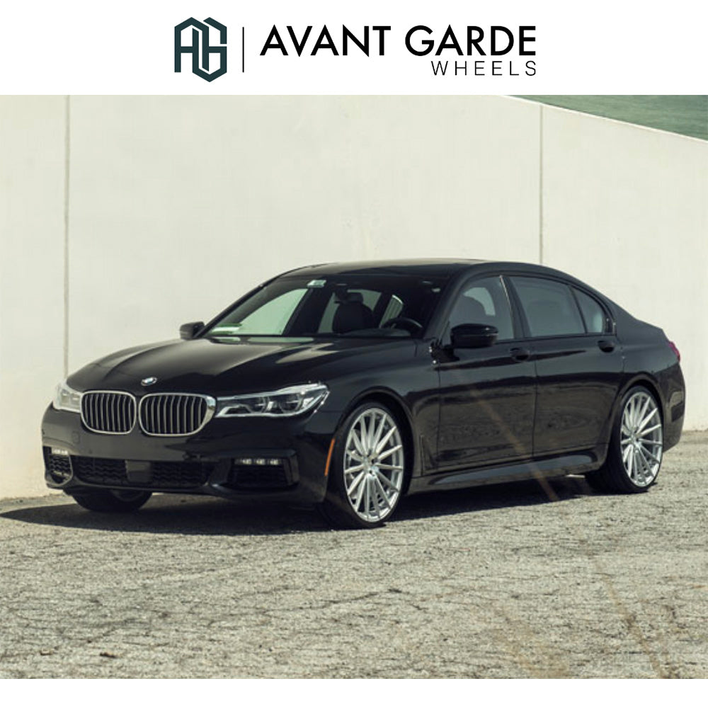 BMW 7シリーズ用 アバンギャルド M615 22x9J ET 25フロント 22x10.5J ET 35 リア シルバーマシン ホイール4本セット Avant Garde M615 Silver Machine Wheels for BMW 7 Series (送料無料)