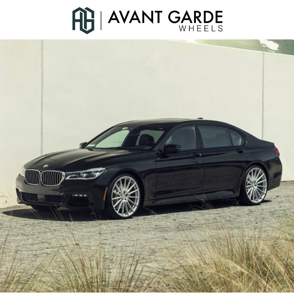 BMW 7シリーズ用 アバンギャルド M615 22x9J ET 25フロント 22x10.5J ET 35 リア シルバーマシン ホイール4本セット Avant Garde M615 Silver Machine Wheels for BMW 7 Series (送料無料)