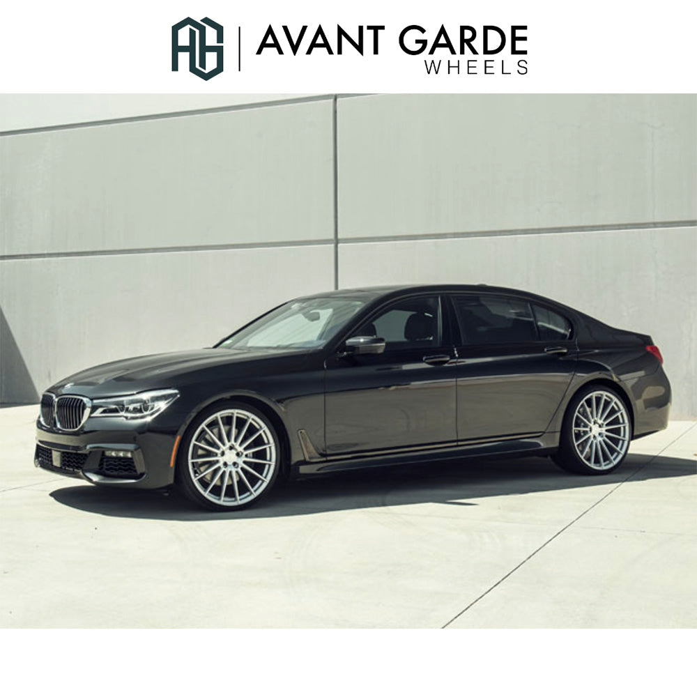 BMW 7シリーズ用 アバンギャルド M615 22x9J ET 25フロント 22x10.5J ET 35 リア シルバーマシン ホイール4本セット Avant Garde M615 Silver Machine Wheels for BMW 7 Series (送料無料)