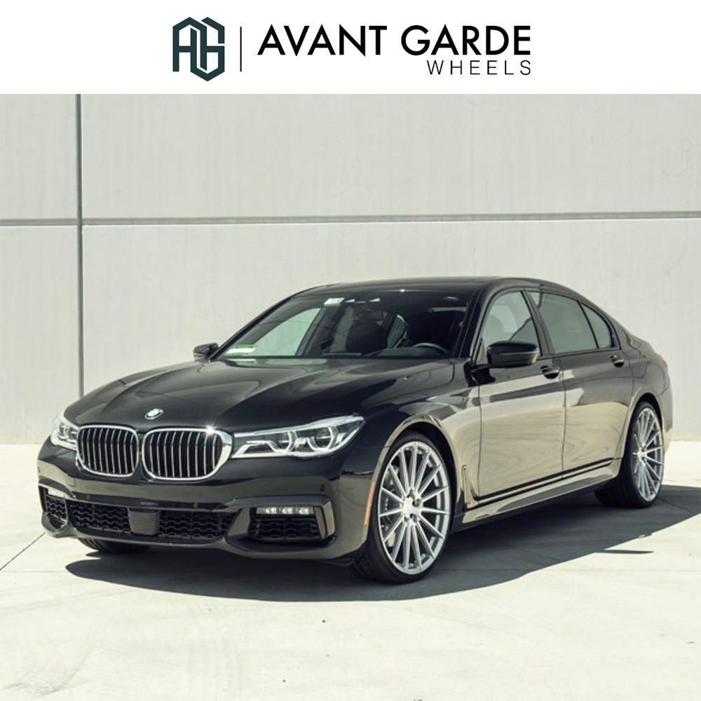 BMW 7シリーズ用 アバンギャルド M615 22x9J ET 25フロント 22x10.5J ET 35 リア シルバーマシン ホイール4本セット Avant Garde M615 Silver Machine Wheels for BMW 7 Series (送料無料)