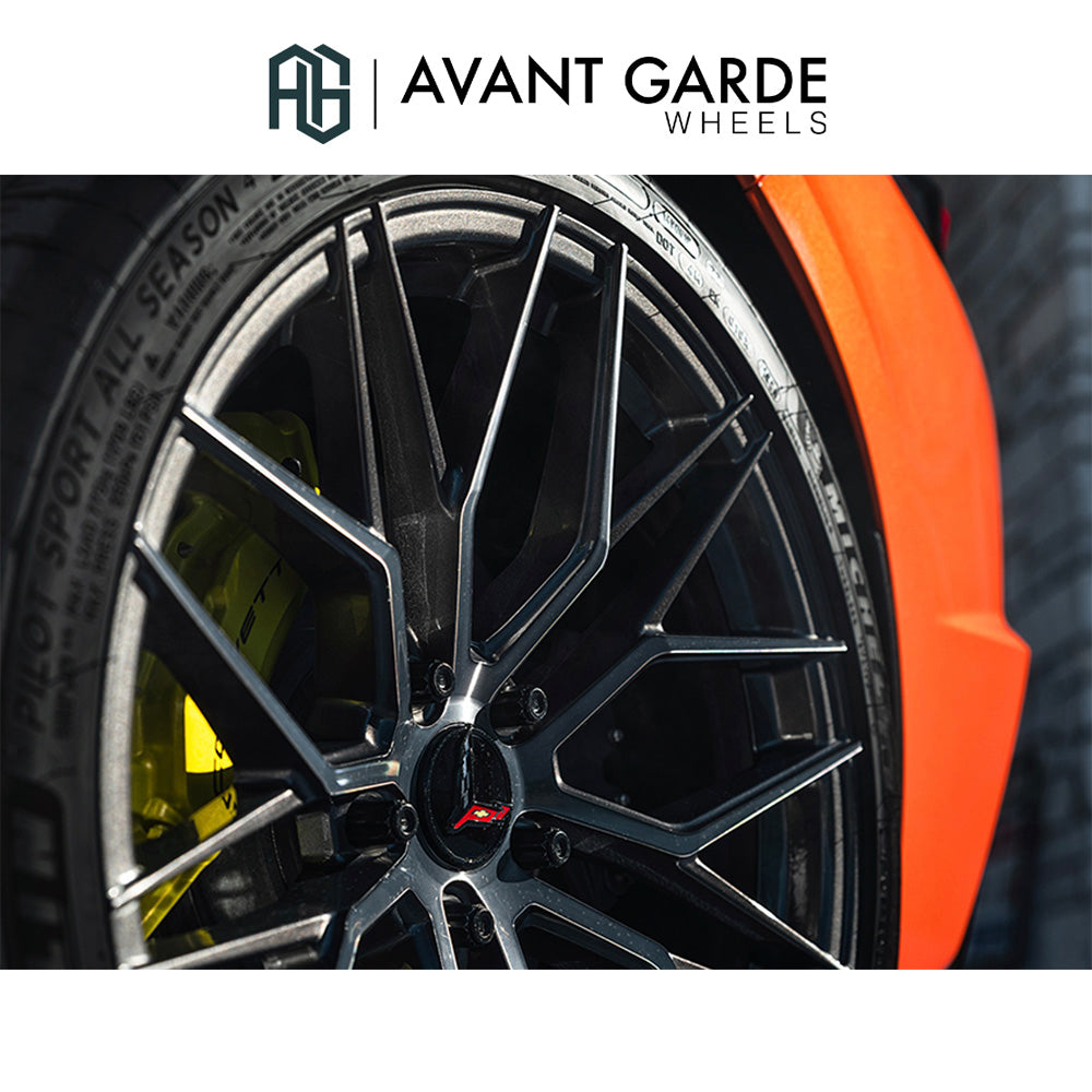 シボレー コルベット C8(Chevrolet Corvette)用 アバンギャルド M520R 19x8.5J フロント 20x11J リア ダークグラファイトメタリック ホイール4本セット Avant Garde M520R Dark Graphite Metallic 19x8.5J Front 20x11J Rear for Chevrolet Corvette C8 (送料無料)