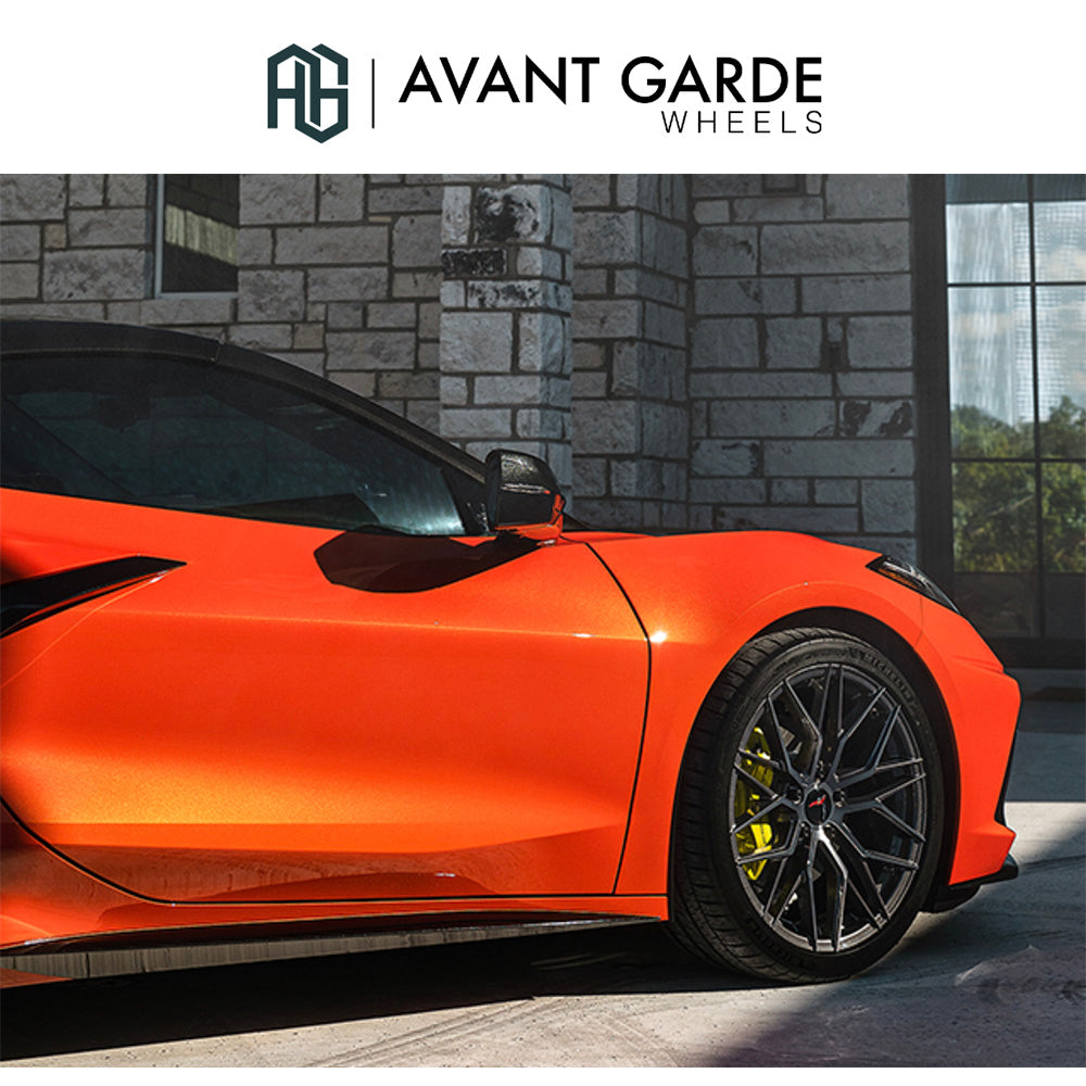 シボレー コルベット C8(Chevrolet Corvette)用 アバンギャルド M520R 19x8.5J フロント 20x11J リア ダークグラファイトメタリック ホイール4本セット Avant Garde M520R Dark Graphite Metallic 19x8.5J Front 20x11J Rear for Chevrolet Corvette C8 (送料無料)