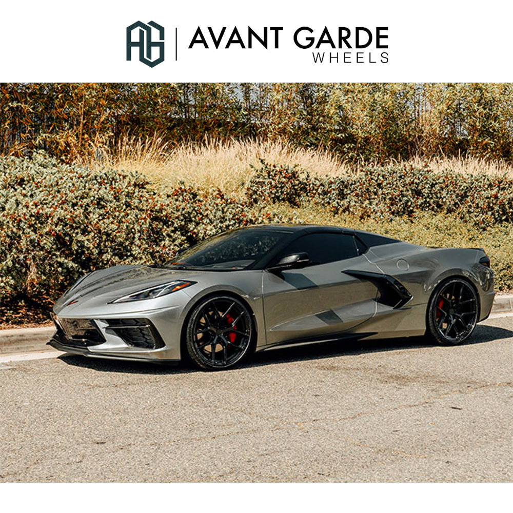 シボレー コルベット C8(Chevrolet Corvette)用 アバンギャルド M580R 20x9J ET 38フロント 21x12J ET 52 リア グロスブラック ホイール4本セット Avant Garde M580R Gloss Black 20x9J Front 21x12J Rear for Chevrolet Corvette C8 (消費税、送料込み)