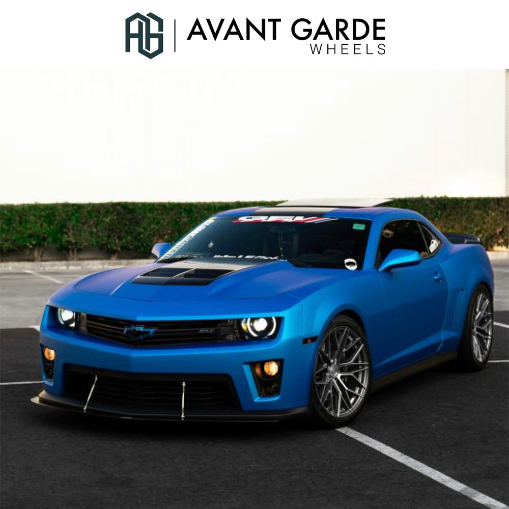 シボレー カマロ(Chevrolet Camaro)用 アバンギャルド M520R 20x10J ET 23フロント 20x11J ET 43 リア ダークグラファイトメタリック ホイール4本セット Avant Garde M520R Dark Graphite Metallic Wheels for Chevrolet Camaro (送料無料)
