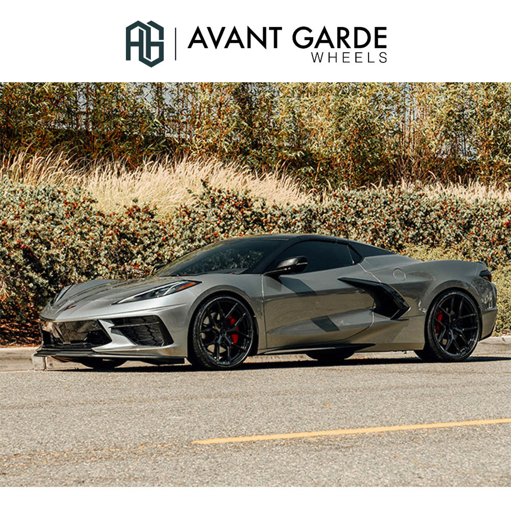 シボレー コルベット C8(Chevrolet Corvette)用 アバンギャルド M580R 20x9J ET 38フロント 21x12J ET 52 リア グロスブラック ホイール4本セット Avant Garde M580R Gloss Black 20x9J Front 21x12J Rear for Chevrolet Corvette C8 (消費税、送料込み)