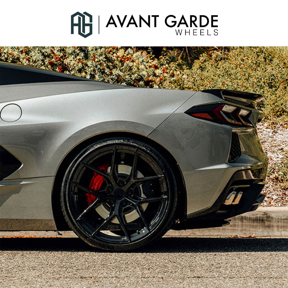 シボレー コルベット C8(Chevrolet Corvette)用 アバンギャルド M580R 20x9J ET 38フロント 21x12J ET 52 リア グロスブラック ホイール4本セット Avant Garde M580R Gloss Black 20x9J Front 21x12J Rear for Chevrolet Corvette C8 (消費税、送料込み)