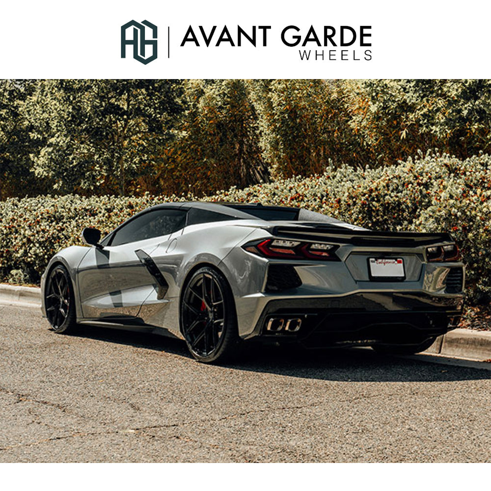 シボレー コルベット C8(Chevrolet Corvette)用 アバンギャルド M580R 20x9J ET 38フロント 21x12J ET 52 リア グロスブラック ホイール4本セット Avant Garde M580R Gloss Black 20x9J Front 21x12J Rear for Chevrolet Corvette C8 (消費税、送料込み)