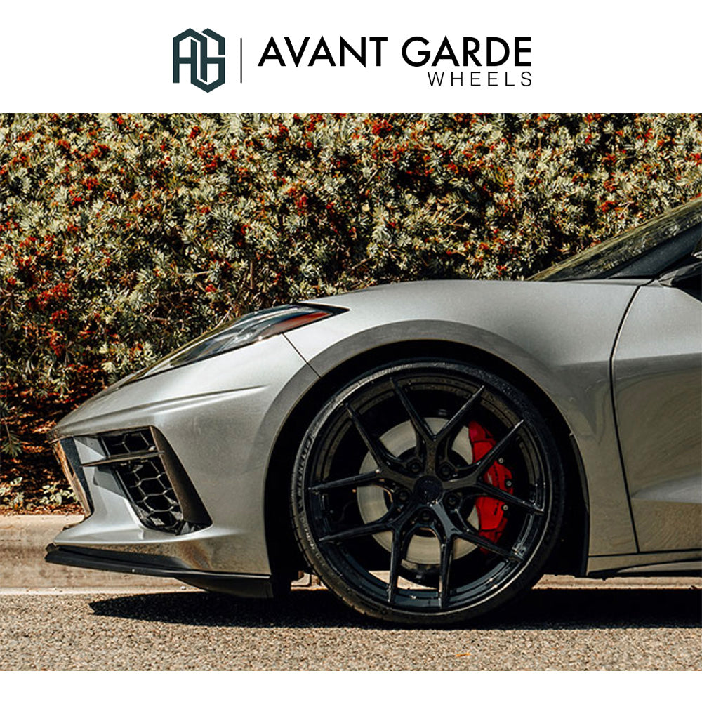 シボレー コルベット C8(Chevrolet Corvette)用 アバンギャルド M580R 20x9J ET 38フロント 21x12J ET 52 リア グロスブラック ホイール4本セット Avant Garde M580R Gloss Black 20x9J Front 21x12J Rear for Chevrolet Corvette C8 (消費税、送料込み)
