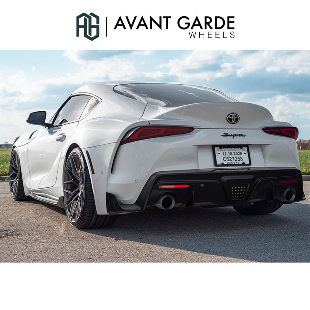 トヨタ GR スープラ (Toyota GR Supra)用 アバンギャルド M520R ダークメタリック 20x10J ET 30 フロント 20x11J ET 40 リア ホイール4本セット Avant Garde M520R DARK GRAPHITE METALLIC 20x10J Front 20x11J Rear for Toyota GR Supra (送料無料)