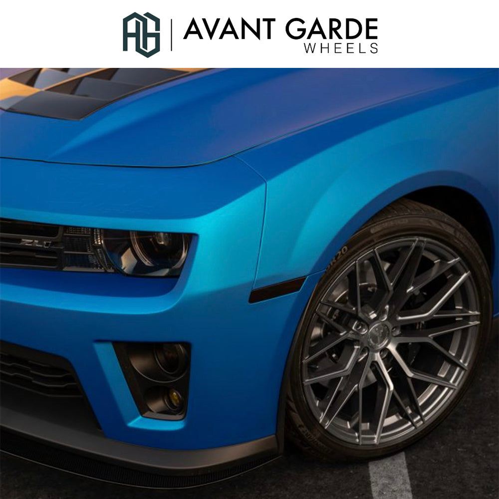 シボレー カマロ(Chevrolet Camaro)用 アバンギャルド M520R 20x10J ET 23フロント 20x11J ET 43 リア ダークグラファイトメタリック ホイール4本セット Avant Garde M520R Dark Graphite Metallic Wheels for Chevrolet Camaro (送料無料)