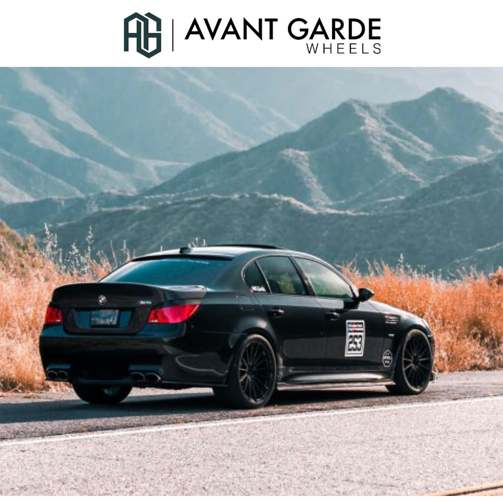 BMW M5用 アバンギャルド M615 20x10J ET 25フロント 20x11J ET 28 リア マットブラック ホイール4本セット Avant Garde M615 Matte Black Wheels for BMW M5 (送料無料)