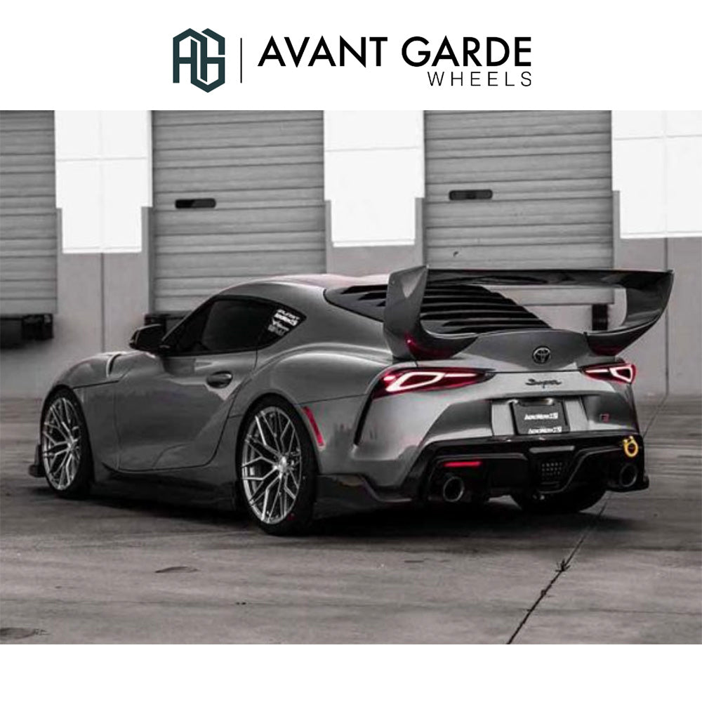 トヨタ スープラ (Toyota GR Supra)用 アバンギャルド M520R ダークメタリック 20x10J ET 30 フロント 20x11J ET 40 リア ホイール4本セット Avant Garde M520R DARK GRAPHITE METALLIC 20x10J Front 20x11J Rear for Toyota GR Supra (送料無料)
