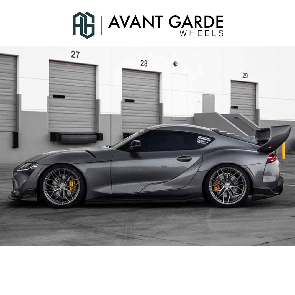トヨタ スープラ (Toyota GR Supra)用 アバンギャルド M520R ダークメタリック 20x10J ET 30 フロント 20x11J ET 40 リア ホイール4本セット Avant Garde M520R DARK GRAPHITE METALLIC 20x10J Front 20x11J Rear for Toyota GR Supra (送料無料)