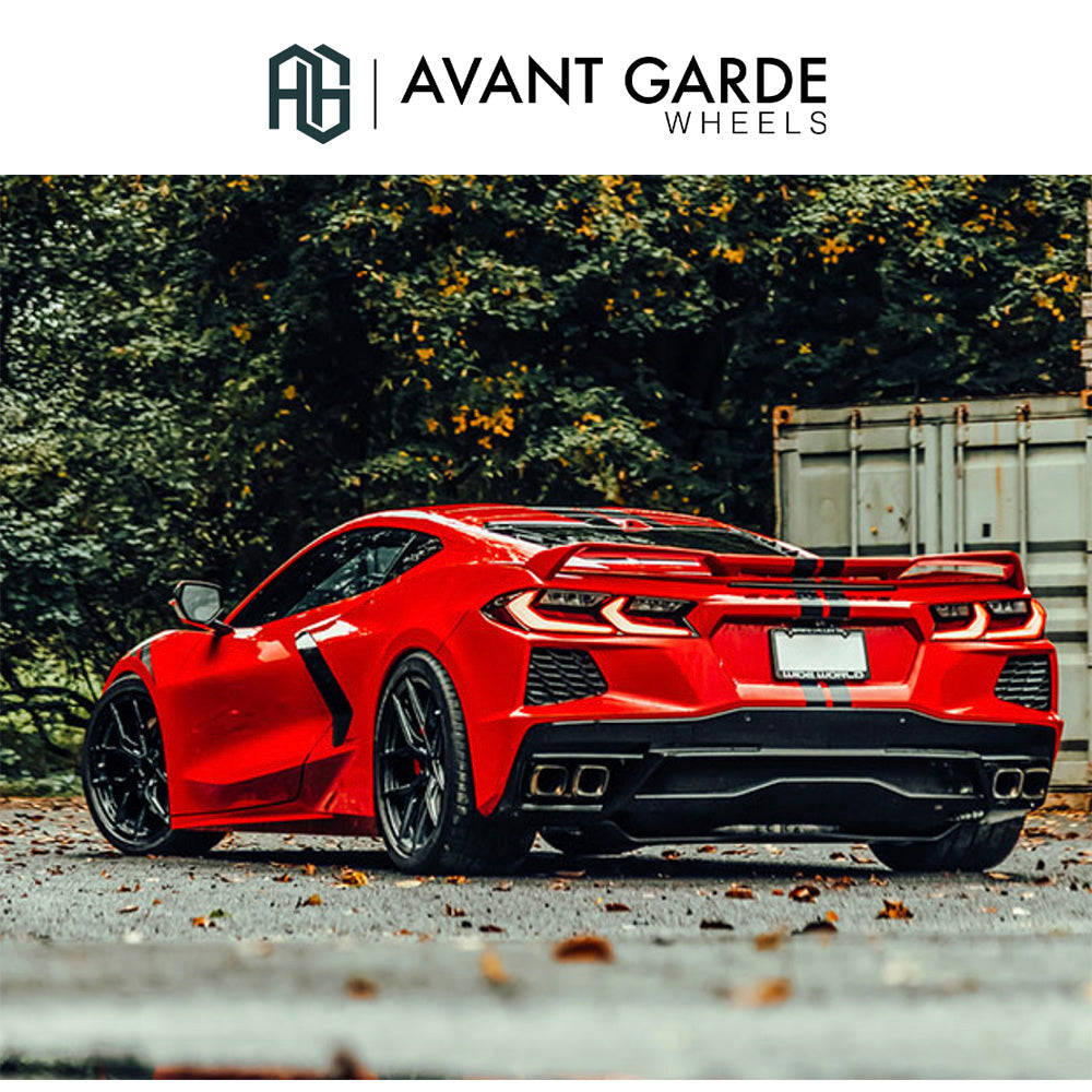 シボレー コルベット C8(Chevrolet Corvette)用 アバンギャルド M580R 20x9J ET 38フロント 21x12J ET 52 リア グロスブラック ホイール4本セット Avant Garde M580R Gloss Black 20x9J Front 21x12J Rear for Chevrolet Corvette C8 (消費税、送料込み)