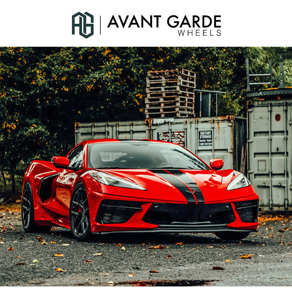 シボレー コルベット C8(Chevrolet Corvette)用 アバンギャルド M580R 20x9J ET 38フロント 21x12J ET 52 リア グロスブラック ホイール4本セット Avant Garde M580R Gloss Black 20x9J Front 21x12J Rear for Chevrolet Corvette C8 (消費税、送料込み)