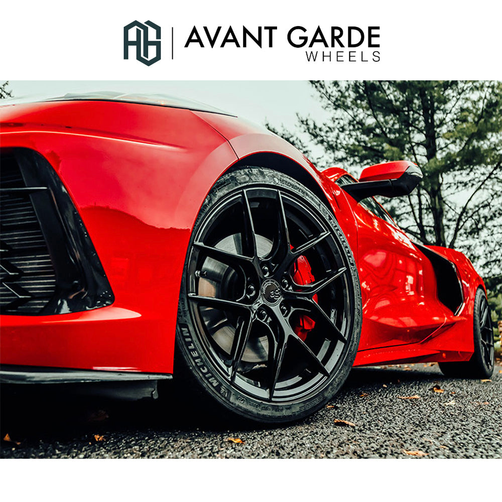 シボレー コルベット C8(Chevrolet Corvette)用 アバンギャルド M580R 20x9J ET 38フロント 21x12J ET 52 リア グロスブラック ホイール4本セット Avant Garde M580R Gloss Black 20x9J Front 21x12J Rear for Chevrolet Corvette C8 (消費税、送料込み)
