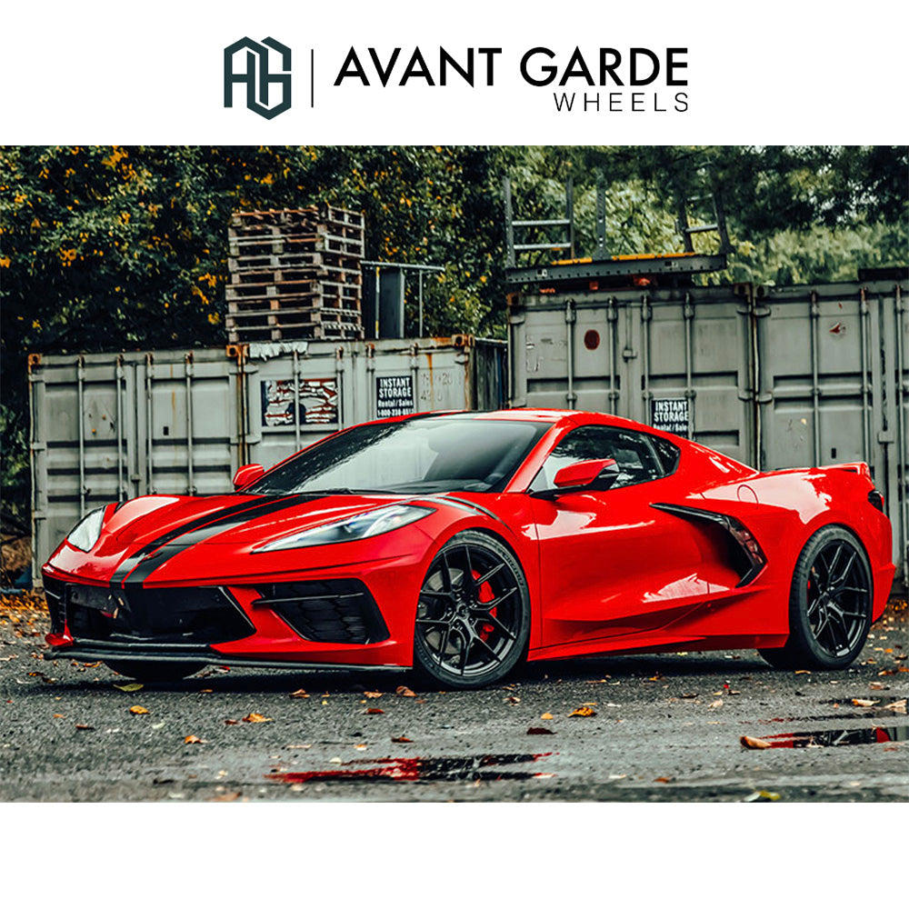 シボレー コルベット C8(Chevrolet Corvette)用 アバンギャルド M580R 20x9J ET 38フロント 21x12J ET 52 リア グロスブラック ホイール4本セット Avant Garde M580R Gloss Black 20x9J Front 21x12J Rear for Chevrolet Corvette C8 (消費税、送料込み)