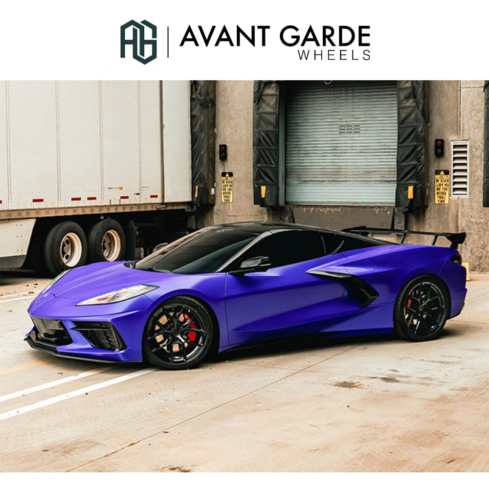 シボレー コルベット C8(Chevrolet Corvette)用 アバンギャルド M580R 19x8.5J フロント 20x11J リア グロスブラック ホイール4本セット Avant Garde M580R Gloss Black 19x8.5J Front 20x11J Rear for Chevrolet Corvette C8 (消費税、送料込み)