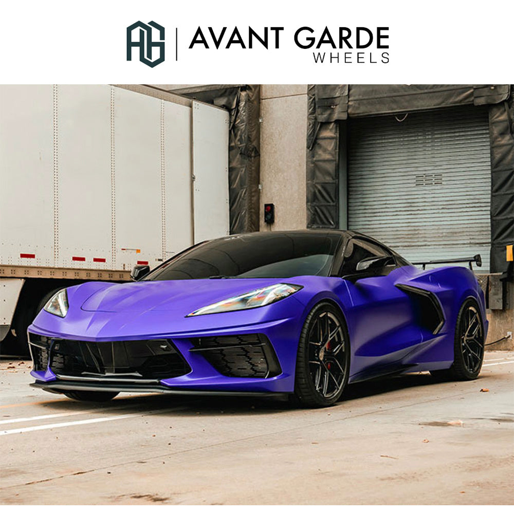 シボレー コルベット C8(Chevrolet Corvette)用 アバンギャルド M580R 19x8.5J フロント 20x11J リア グロスブラック ホイール4本セット Avant Garde M580R Gloss Black 19x8.5J Front 20x11J Rear for Chevrolet Corvette C8 (消費税、送料込み)