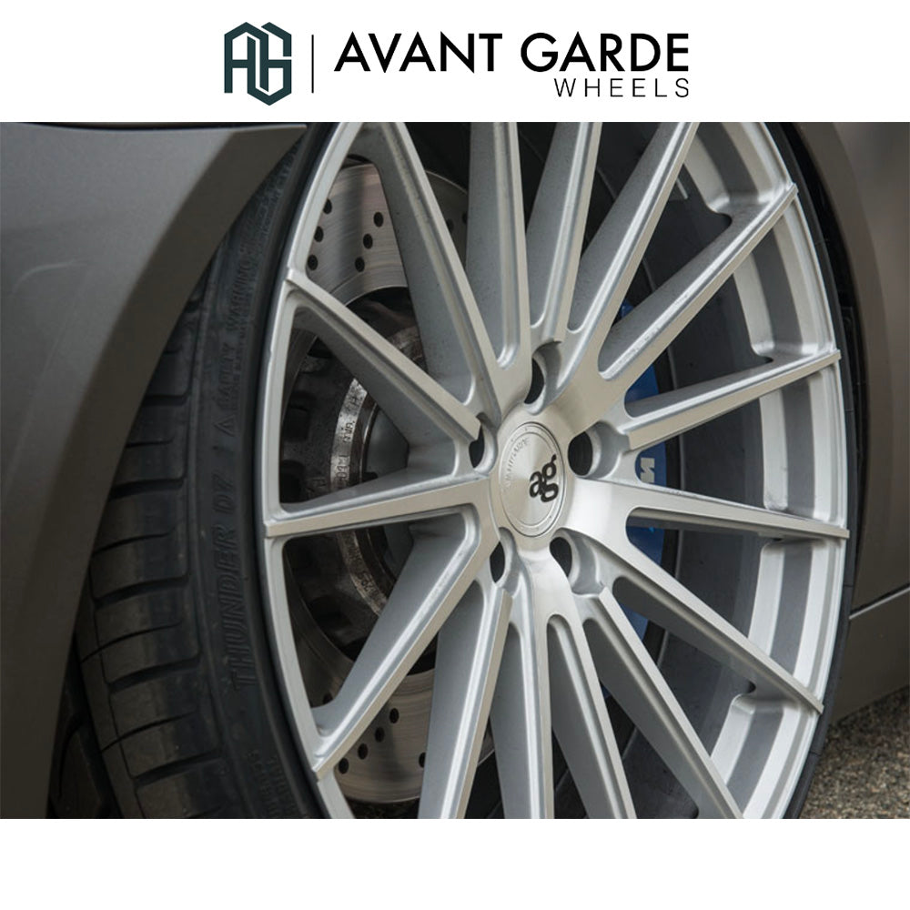 BMW M5用 アバンギャルド M615 22x9J ET 18フロント 22x10.5J ET 25 リア シルバーマシン ホイール4本セット Avant Garde M615 Silver Machine Wheels for BMW M5 (送料無料)