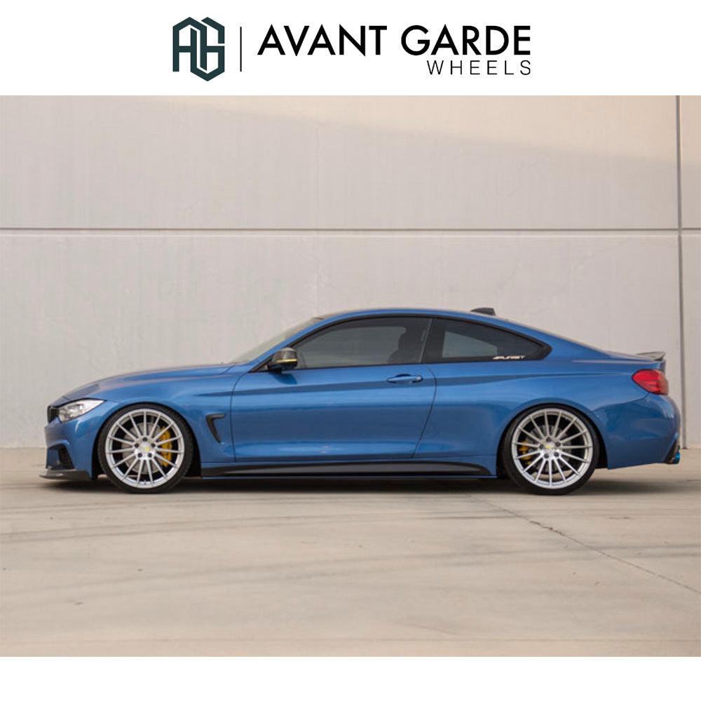 BMW 4シリーズクーペ用 アバンギャルド M615 20x8.5J ET 35 フロント 20x10J ET 38 リア シルバーマシン ホイール4本セット Avant Garde M615 Silver Machine Wheels for BMW 4 Series Coupe (送料無料)
