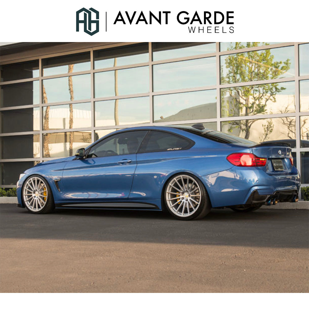 BMW 4シリーズクーペ用 アバンギャルド M615 20x8.5J ET 35 フロント 20x10J ET 38 リア シルバーマシン ホイール4本セット Avant Garde M615 Silver Machine Wheels for BMW 4 Series Coupe (送料無料)