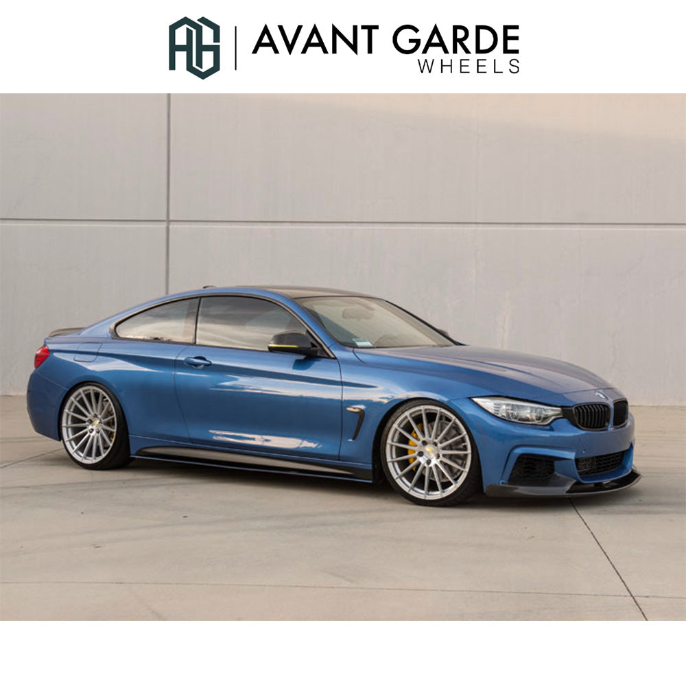 BMW 4シリーズクーペ用 アバンギャルド M615 20x8.5J ET 35 フロント 20x10J ET 38 リア シルバーマシン ホイール4本セット Avant Garde M615 Silver Machine Wheels for BMW 4 Series Coupe (送料無料)