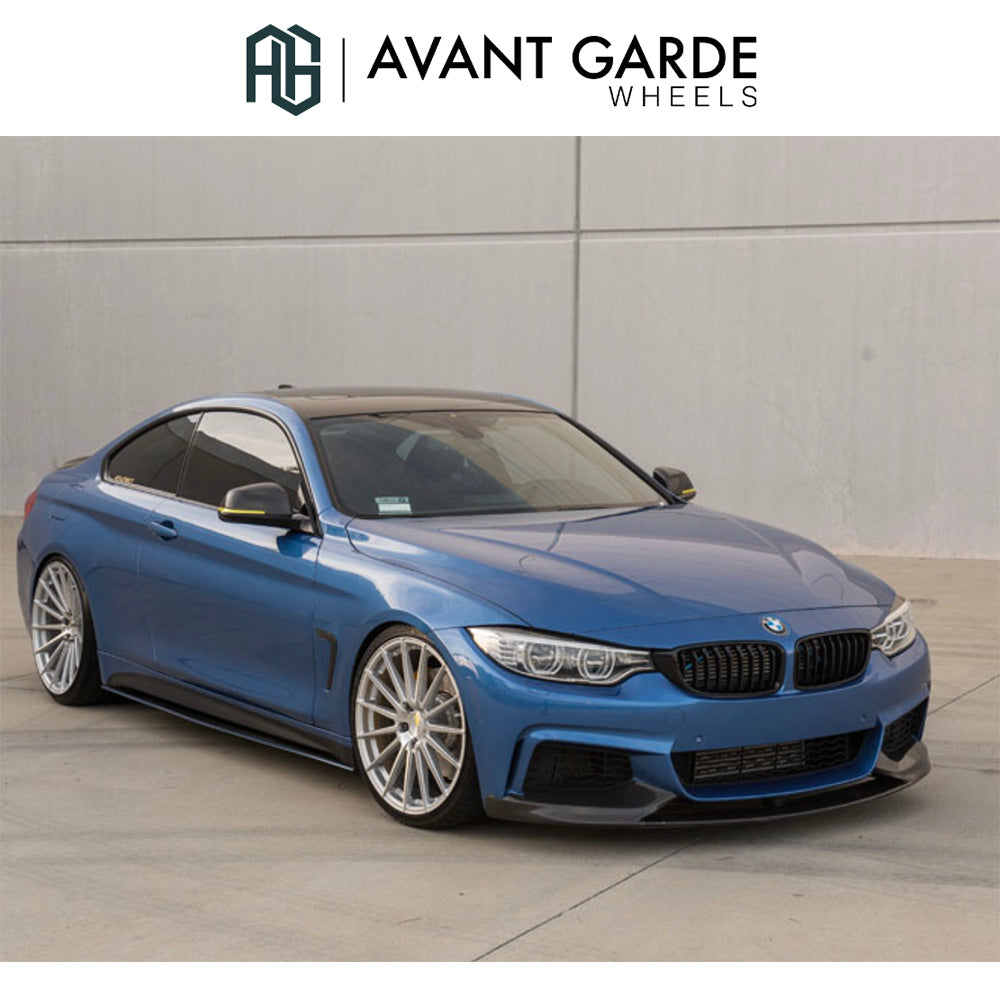BMW 4シリーズクーペ用 アバンギャルド M615 20x8.5J ET 35 フロント 20x10J ET 38 リア シルバーマシン ホイール4本セット Avant Garde M615 Silver Machine Wheels for BMW 4 Series Coupe (送料無料)
