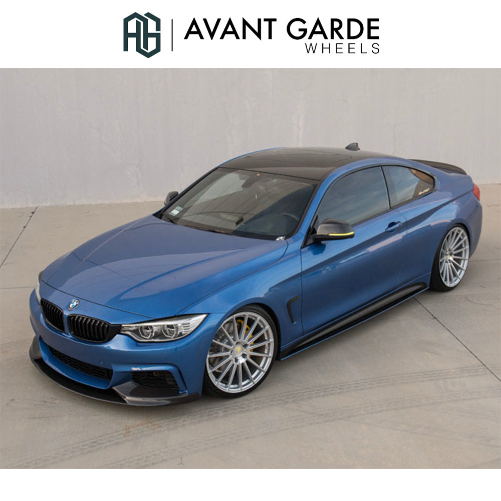 BMW 4シリーズクーペ用 アバンギャルド M615 20x8.5J ET 35 フロント 20x10J ET 38 リア シルバーマシン ホイール4本セット Avant Garde M615 Silver Machine Wheels for BMW 4 Series Coupe (送料無料)