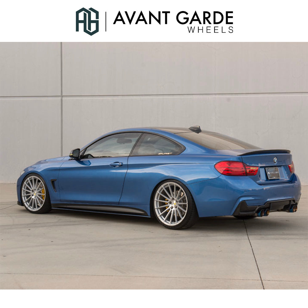 BMW 4シリーズクーペ用 アバンギャルド M615 20x8.5J ET 35 フロント 20x10J ET 38 リア シルバーマシン ホイール4本セット Avant Garde M615 Silver Machine Wheels for BMW 4 Series Coupe (送料無料)