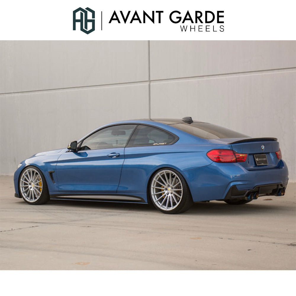 BMW 4シリーズクーペ用 アバンギャルド M615 20x8.5J ET 35 フロント 20x10J ET 38 リア シルバーマシン ホイール4本セット Avant Garde M615 Silver Machine Wheels for BMW 4 Series Coupe (送料無料)