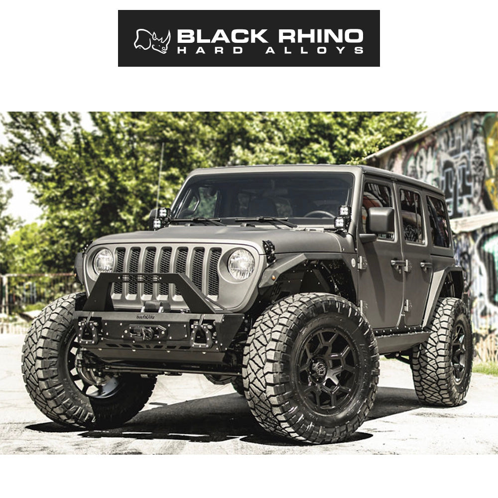 ジープ グランドチェロキー リミテッド (Jeep Grand Cherokee Limited)用ブラックライノ オーバーランド 17x8J マットブラックホイール4本セット Black Rhino Overland BRVRL 17X8 5X5.0 M-BLK 30MM (送料無料)