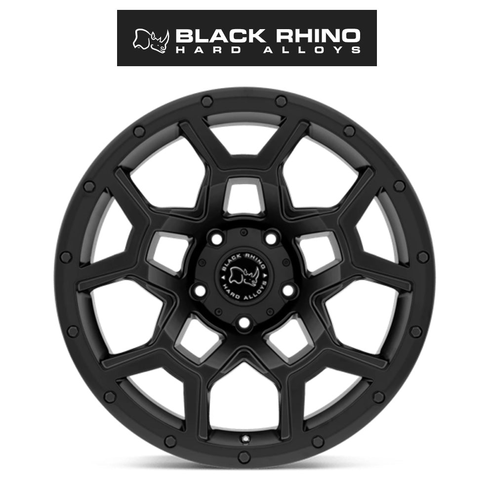 ジープ グランドチェロキー リミテッド (Jeep Grand Cherokee Limited)用ブラックライノ オーバーランド 17x8J マットブラックホイール4本セット Black Rhino Overland BRVRL 17X8 5X5.0 M-BLK 30MM (送料無料)