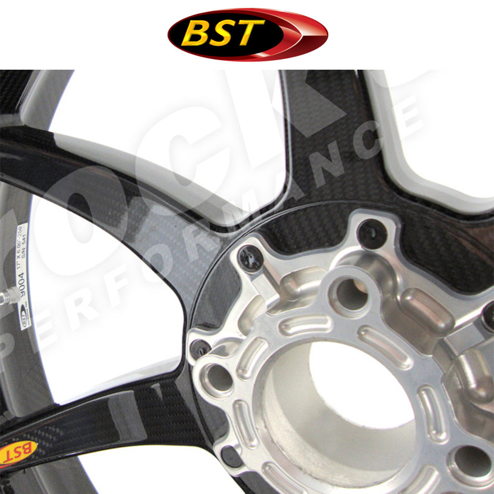 2005年から2015年式モデル MVアグスタ F4-1000用 BST 7 TEK 17 x 6.0J カーボンファイバーリアホイール1本 BST 7 TEK 17 x 6.0 Rear Wheel - MV F4 750 (99-07) / 1090R/RR / F4 1000 (05-15) / Brutale S (00-07)/F/675 and 800/ Dragster RC/Brutale B3/ Dragster RR (送料無料)