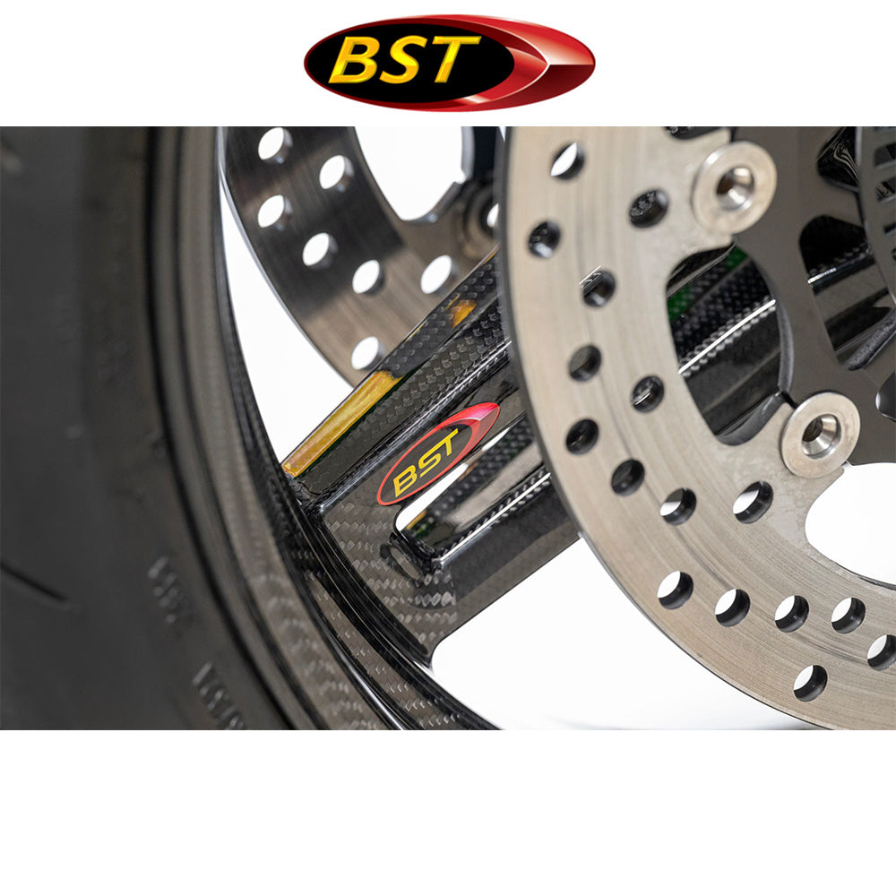 2020年から2025年式モデル カワサキ Z H2用 BST Rapid TEK 17 x 6.0J カーボンファイバーリアホイール1本 BST Rapid TEK 17 x 6.0 Rear Wheel - Kawasaki Z H2 (20-25) (送料無料)