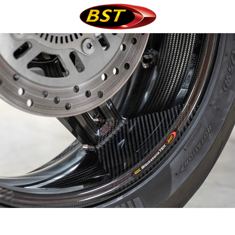 2020年から2025年式モデル カワサキ Z H2用 BST Rapid TEK 17 x 6.0J カーボンファイバーリアホイール1本 BST Rapid TEK 17 x 6.0 Rear Wheel - Kawasaki Z H2 (20-25) (送料無料)