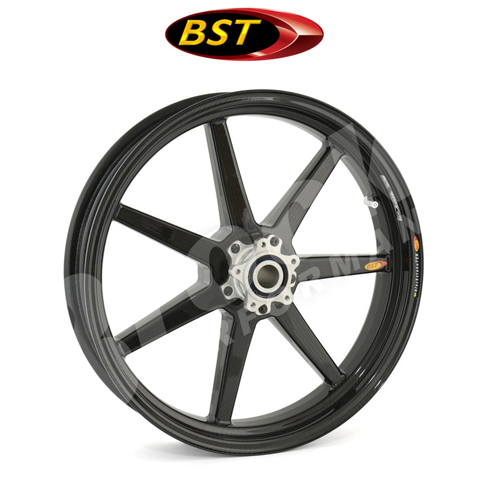2014年から2024年式モデル KTM 1290スーパーデュークGT用 BST セブンテック 17 x 3.5J カーボンファイバーフロントホイール1本 BST 7 TEK 17 x 3.5 Front Wheel - KTM 1290 Super Duke R/GT (14-24), 1390 Super Duke R/EVO (2024) (送料無料)