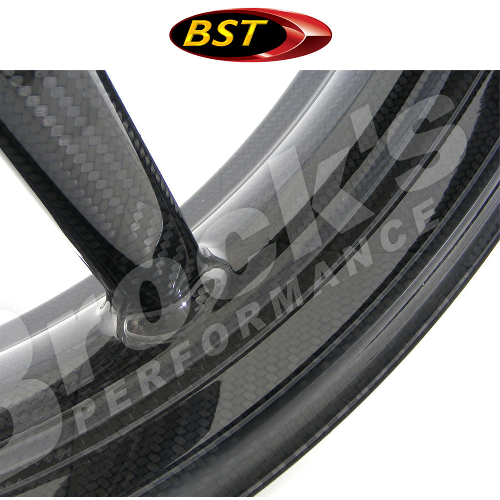 2014年から2020年式モデル ヤマハ MT-09用 BST ダイヤモンドテック 17 x 3.5J カーボンファイバーフロントホイール1本 BST Diamond TEK 17 x 3.5 Front Wheel - Yamaha MT-09/FZ-09 (14-20) ABS and Non-ABS and XSR900 (送料無料)