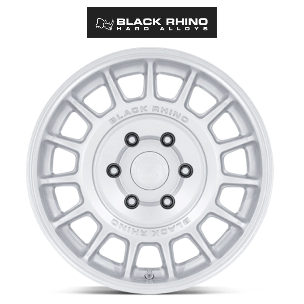 テスラ モデル3 (TESLA Model 3)用 ブラックライノ ヴォル 18x8J ハイパーシルバー ホイール4本セット Black Rhino Voll BR015 18X8 5X4.5 HYPER-SLV 25MM (送料無料)
