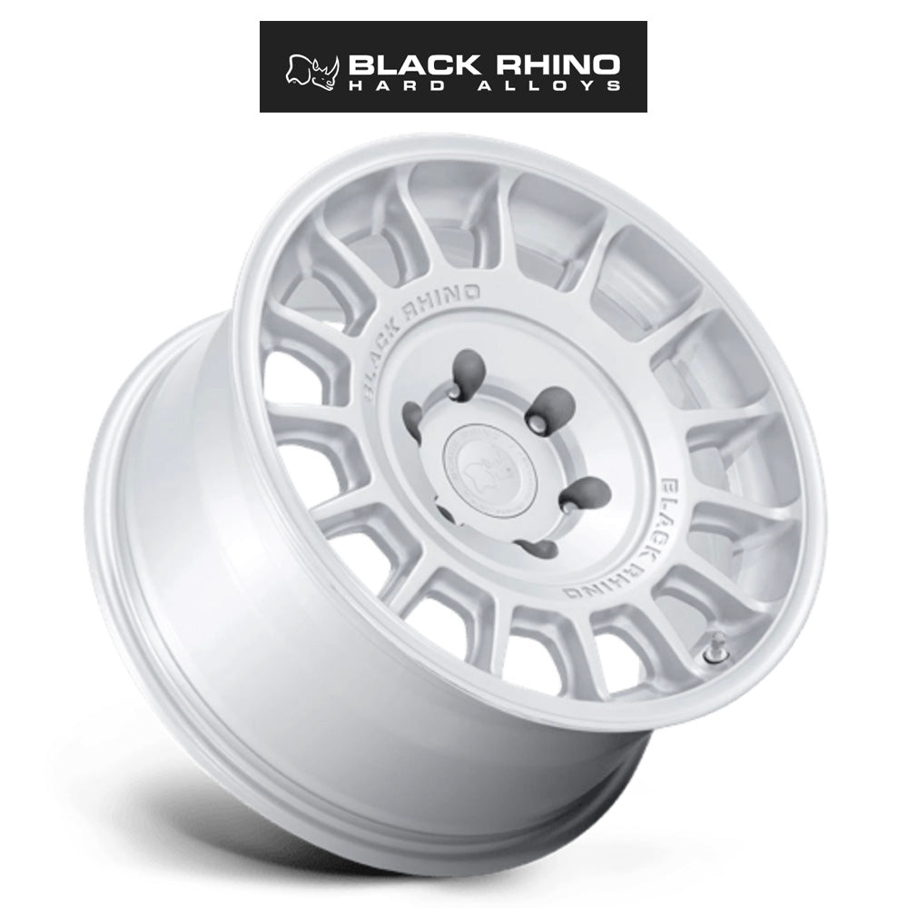 テスラ モデル3 (TESLA Model 3)用 ブラックライノ ヴォル 18x8J ハイパーシルバー ホイール4本セット Black Rhino Voll BR015 18X8 5X4.5 HYPER-SLV 25MM (送料無料)