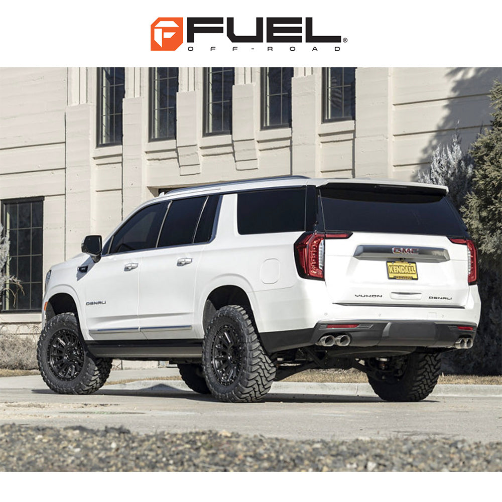 トヨタ ランドクルーザー用 フューエル サイクル 17x8.5J ET 25 フロント、リア ブラックアウト ホイール4本セット Fuel CYCLE 17X8.5 6X5.5 106 BD +25 (消費税、送料込み)
