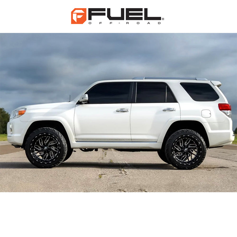 トヨタ ランドクルーザー用 フューエル トリトン 20x9J ET 20 フロント、リア グロスブラックミルド ホイール4本セット Fuel TRITON 20X9 6X135/5.5 106.1 NBL +20 (消費税、送料込み)