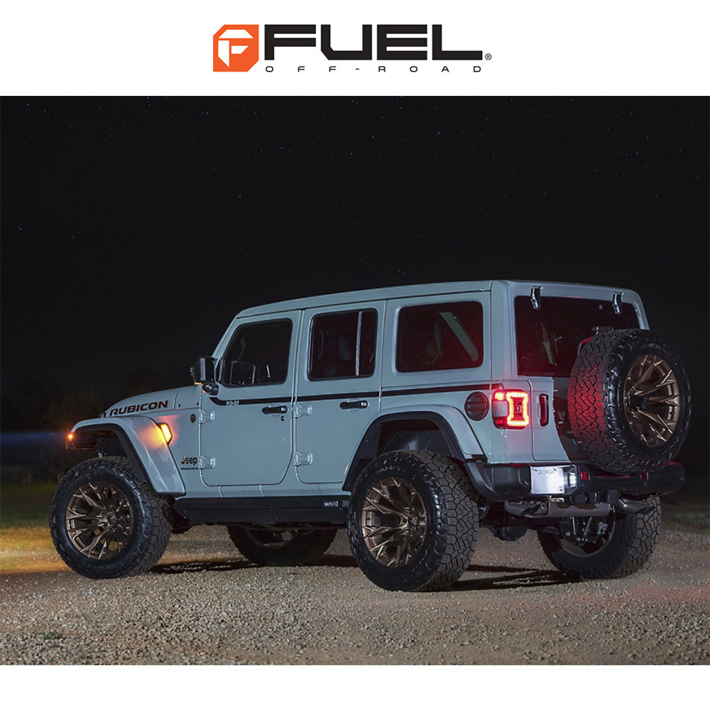 トヨタ ランドクルーザー用 フューエル フレイム 20x9J ET 20 フロント、リア プラチナムブロンズ ホイール4本セット Fuel FLAME 20X9 6X5.5 106 ZE +20 (消費税、送料込み)