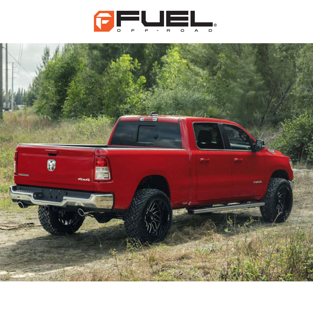 トヨタ ランドクルーザー用 フューエル ハリケーン 20x9J ET 20 フロント、リア グロスブラック、ミルド加工、レッドティント ホイール4本セット Fuel HURRICANE 20X9 6X5.5 106 NLQ +20 (消費税、送料込み)